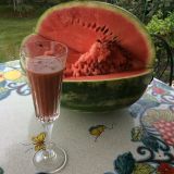 Smoothie din pepene, cu ghimbir și mentă